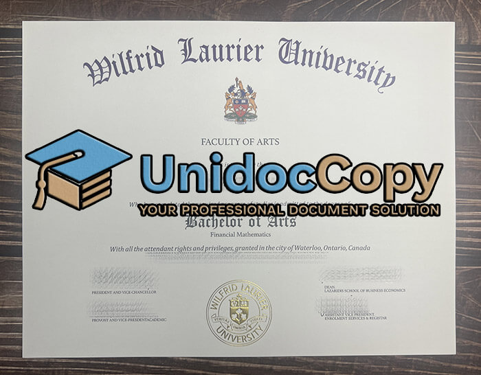 Wilfrid Laurier University certificate