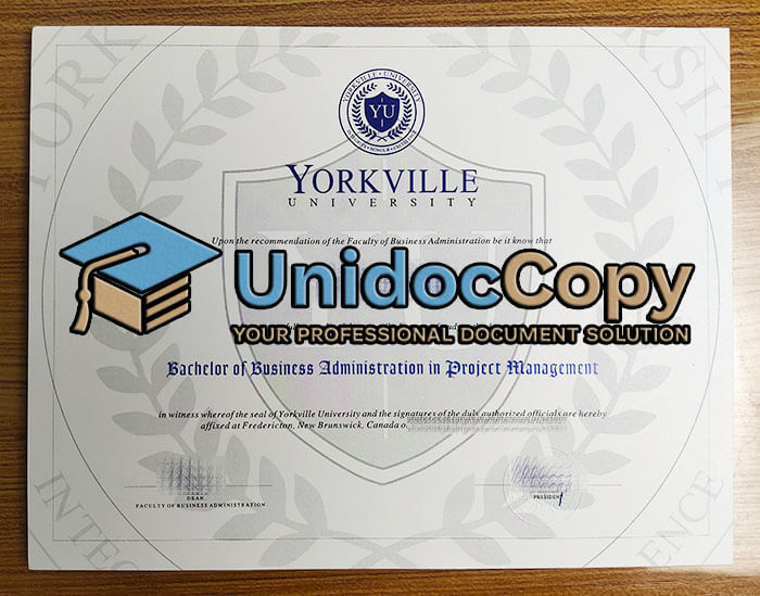Yorkville University diploma