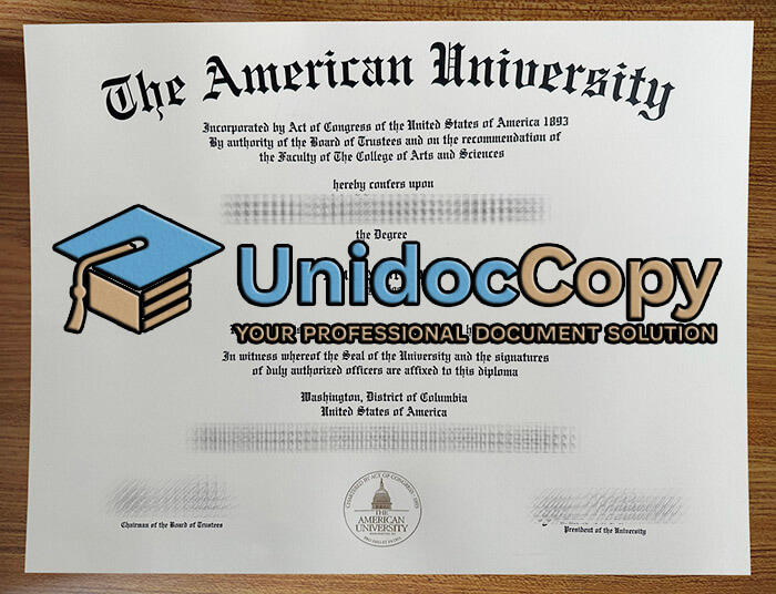 American University degree