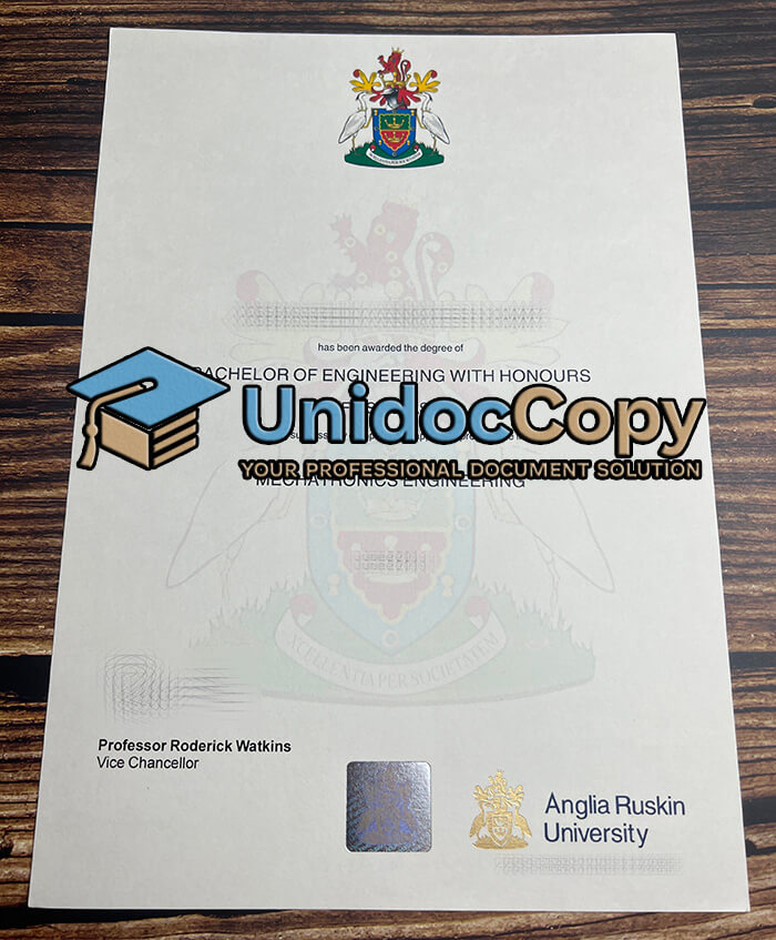 Anglia Ruskin University degree