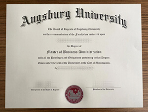 Augsburg University certificate