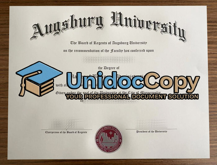 Augsburg University diploma