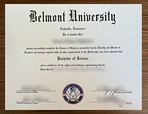 Belmont University degree