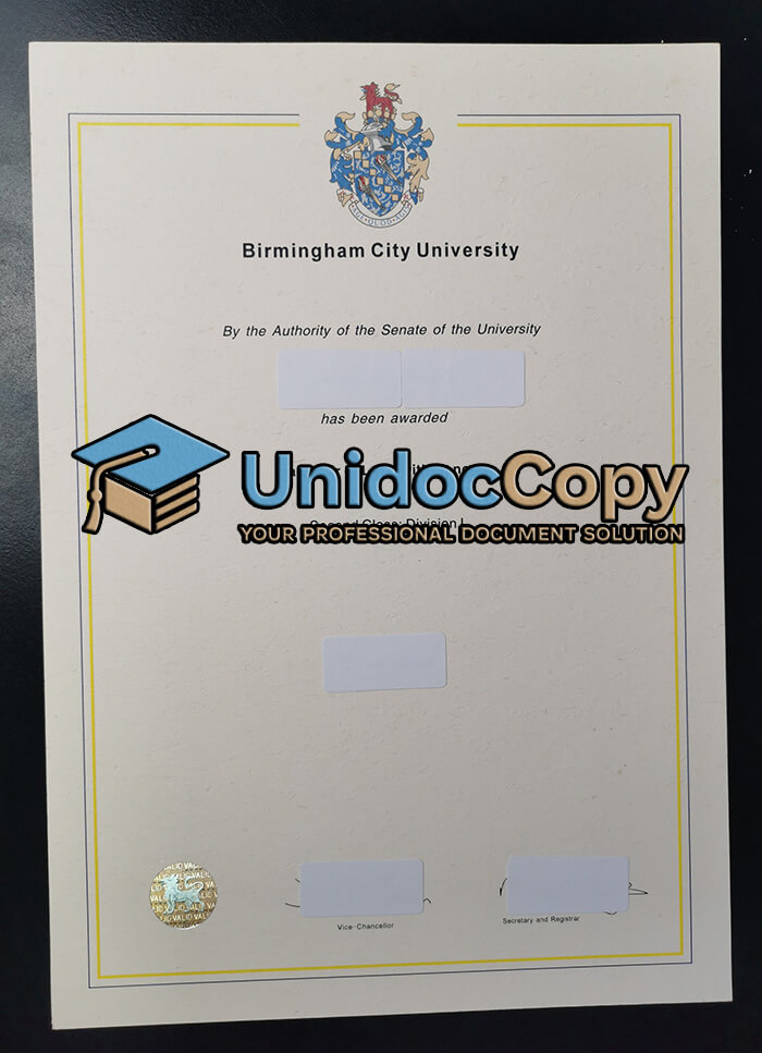 Birmingham City University degree