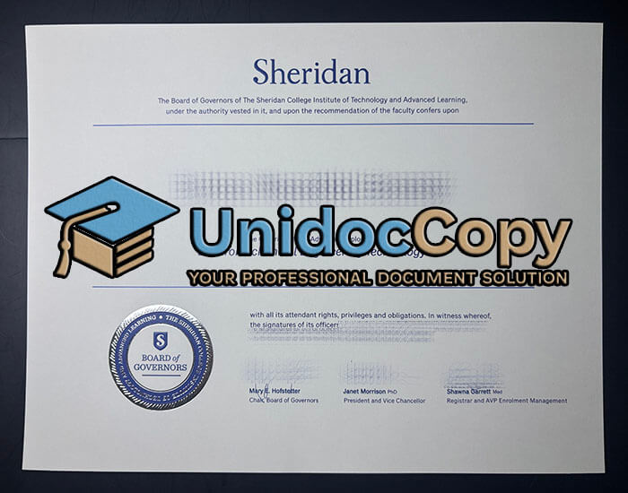 Board of Governors certificate