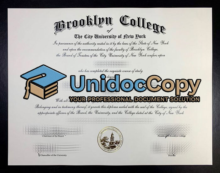 Brooklyn College diploma