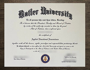 Butler University degree