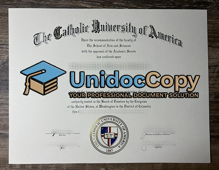 Catholic University of America degree
