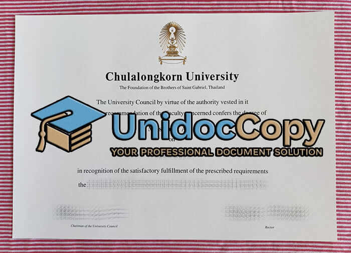 Chulalongkorn University diploma