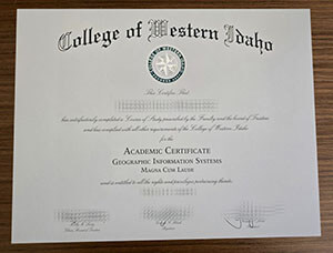 College of Western Idaho certificate