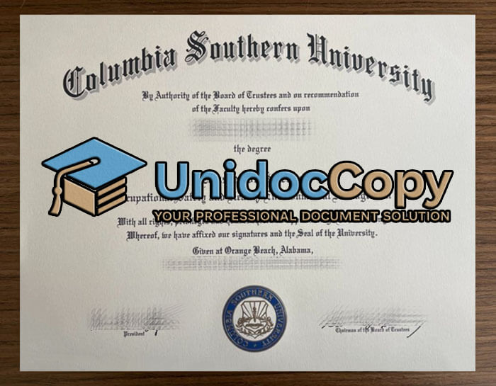 Columbia Southern University degree