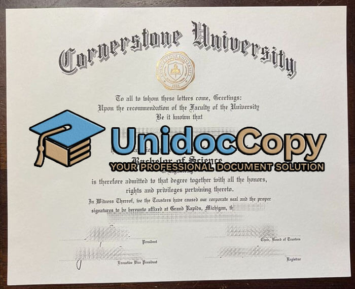 Cornerstone University degree