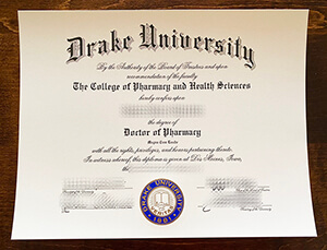 Drake University certificate
