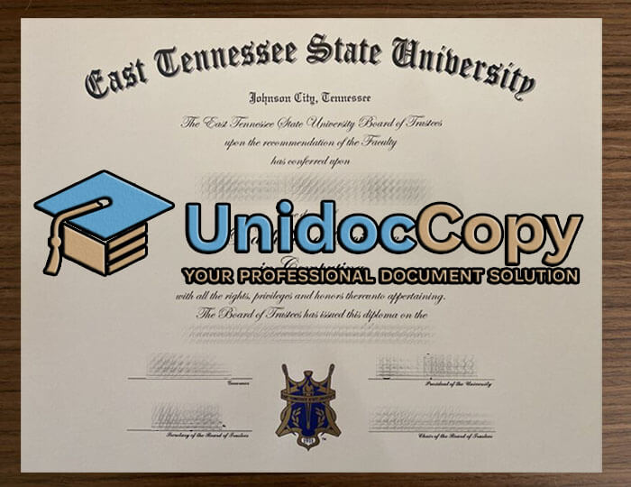 Eastern Tennessee State University degree