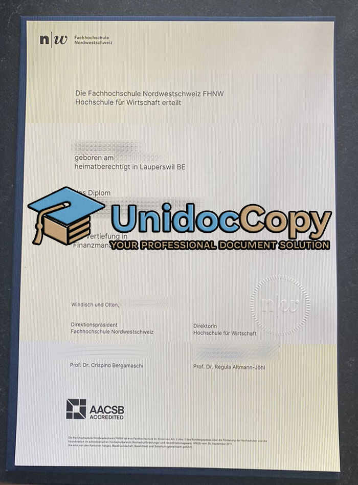Fachhochschule Nordwestschweiz diploma
