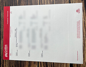 Replica a Griffith University transcript