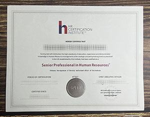 Replica HR CERTIFICATION INSTITUTE diploma