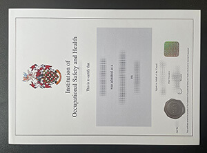 Replica a IOSH certificate online