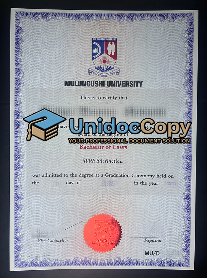 Mulungushi University diploma