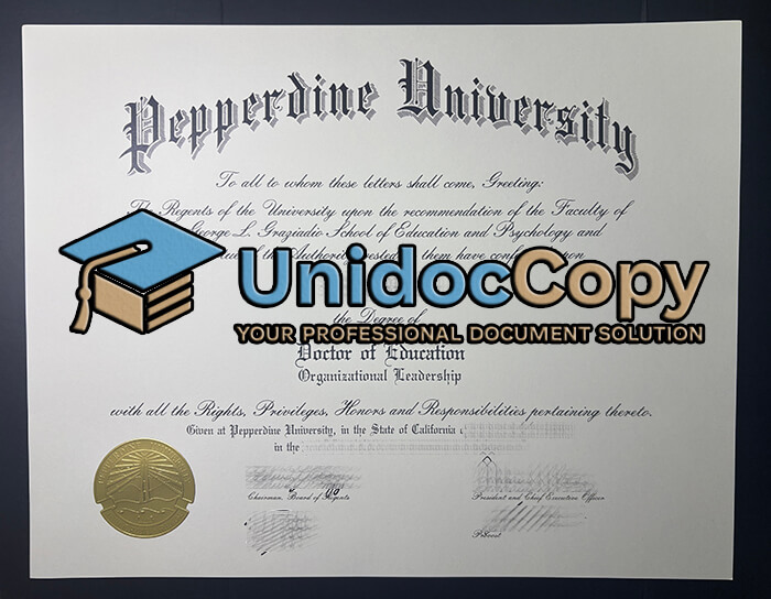 Pepperdine University degree
