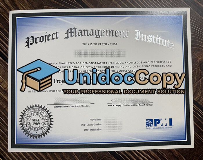 Project Management Professional diploma