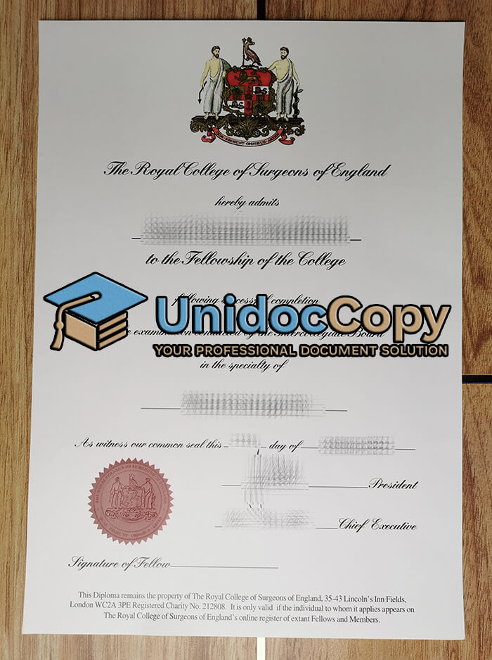 Royal College of Surgeons of England diploma