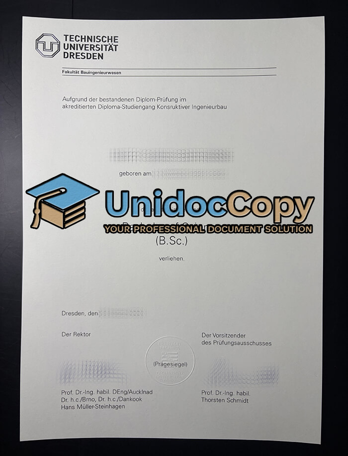 Technische Universitat Dresden diploma