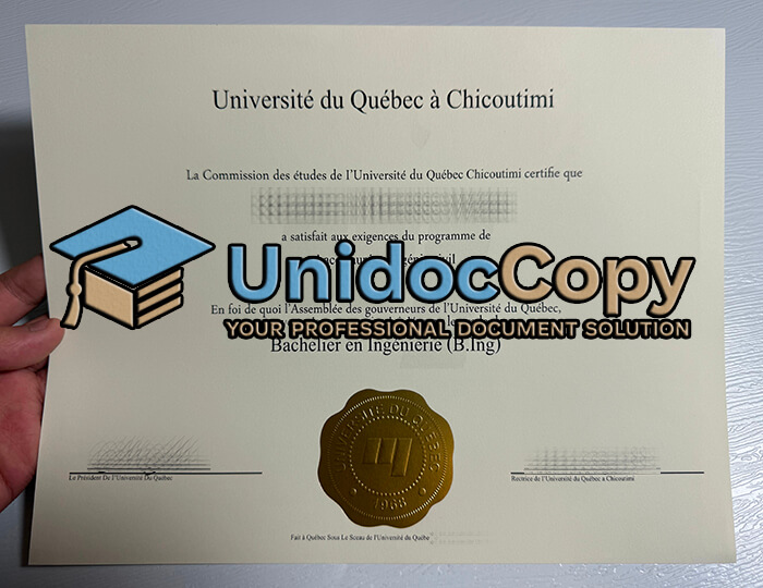 Université du Québec à Chicoutimi degree