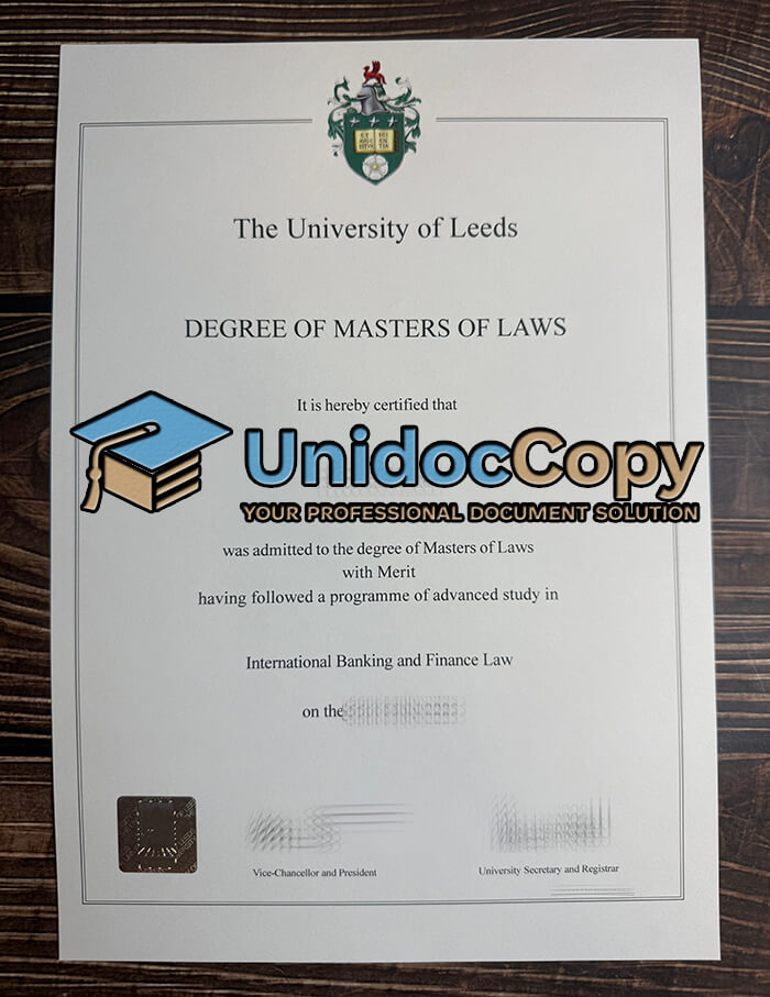 University of Leeds degree