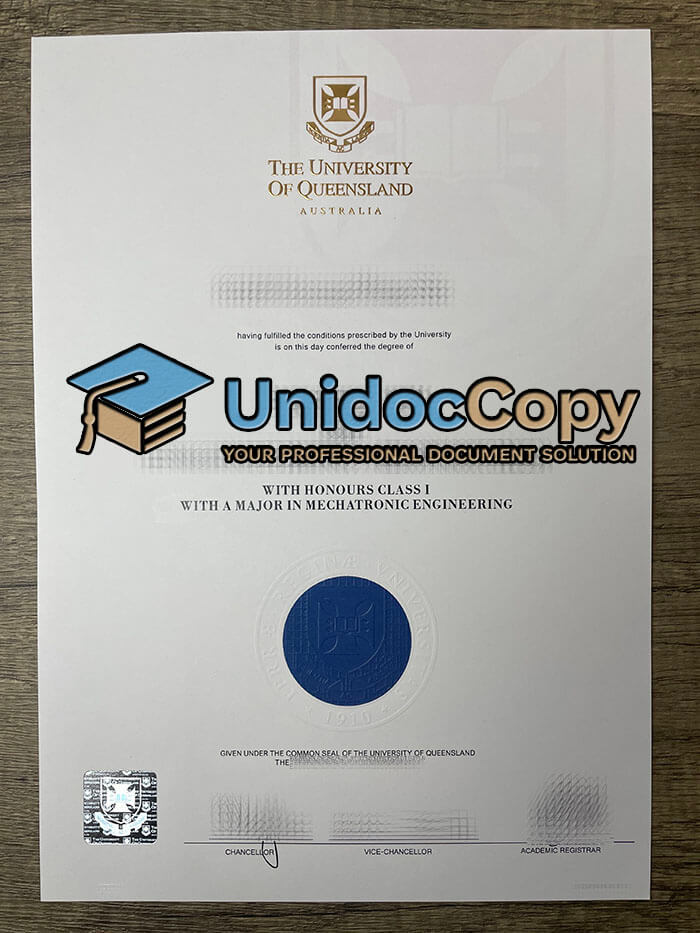 University of Queensland diploma