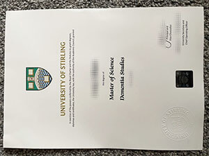 University of Stirling certificate