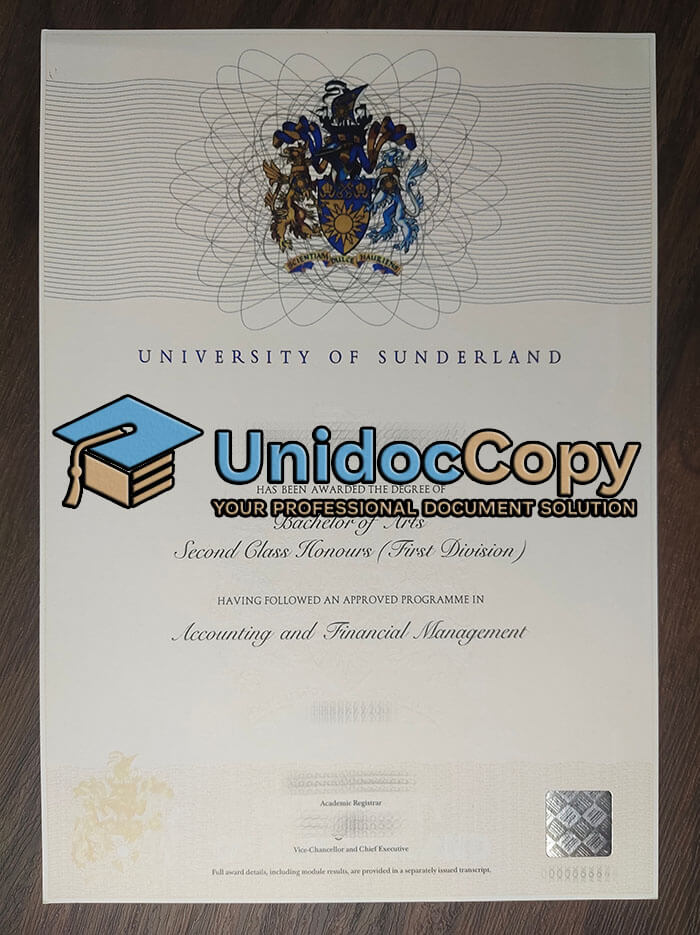 University of Sunderland degree