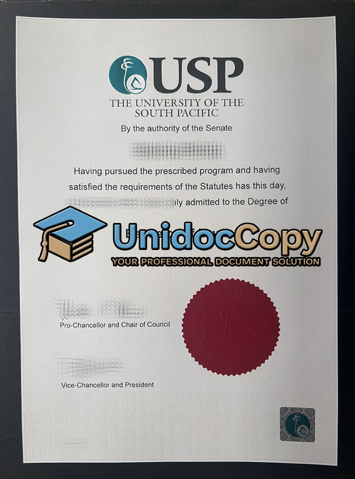 University of the South Pacific degree