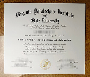 Virginia Tech diploma