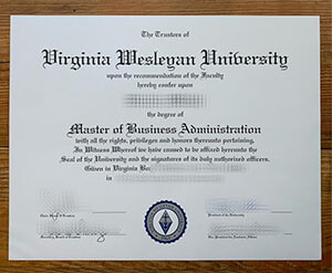 Virginia Wesleyan University diploma