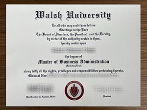 Walsh University degree