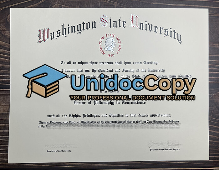 Washington State University degree