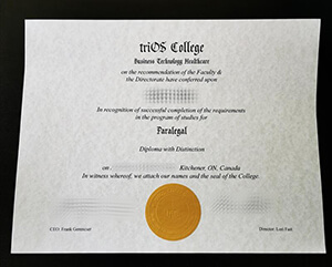triOS College certificate