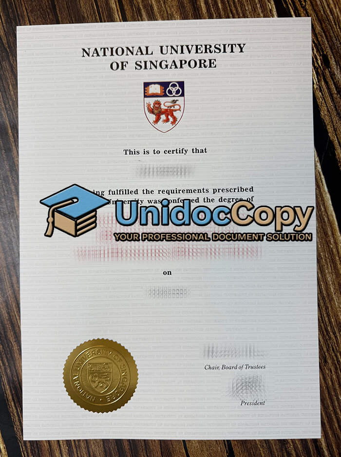 National University of Singapore degree