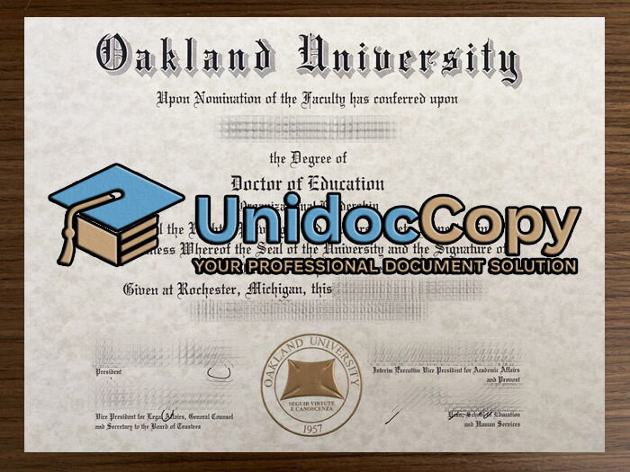 Oakland University degree