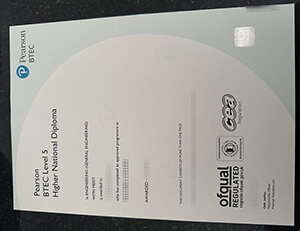 Get a Pearson BTEC Level 5 Higher National certificate