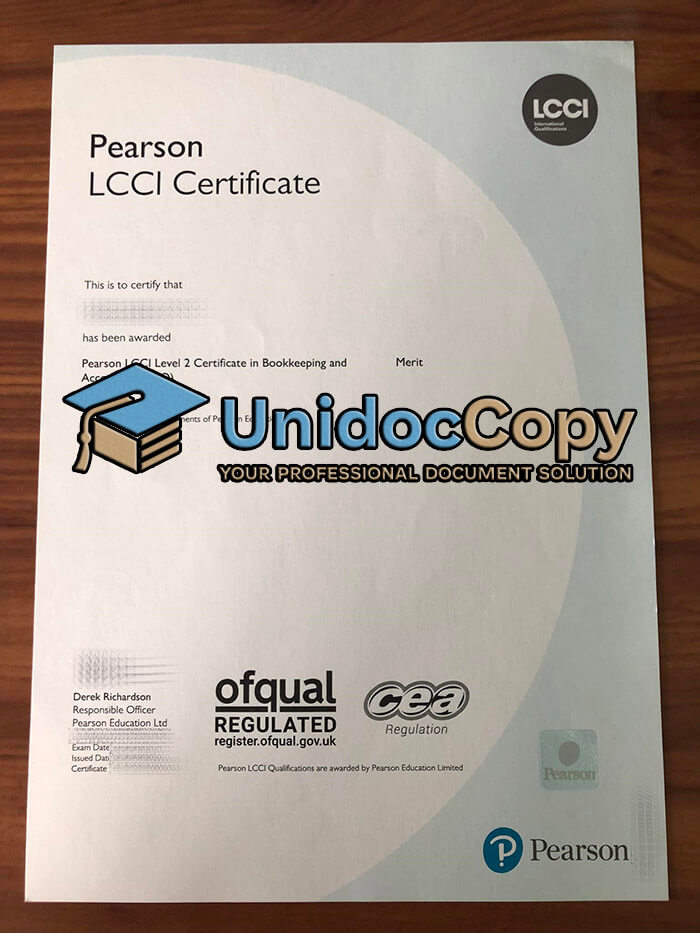 Purchase a Pearson LCCI certificate online