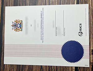 Replica a RICS certificate online
