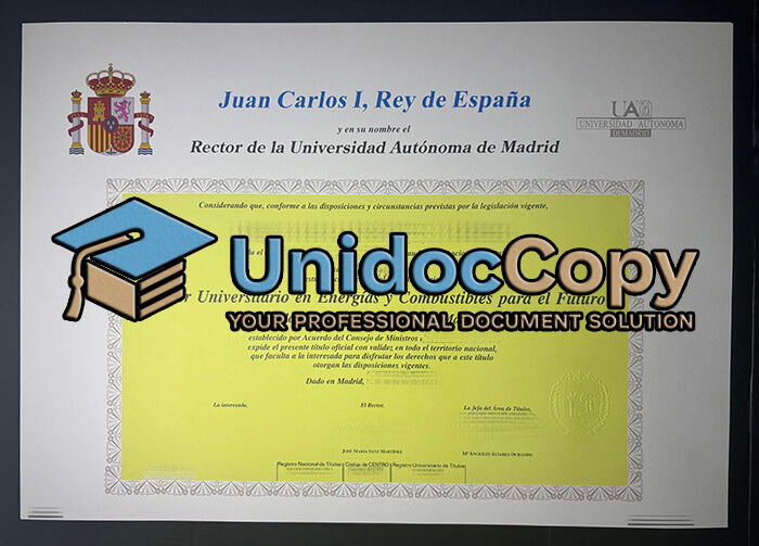 Universidad Autónoma de Madrid degree