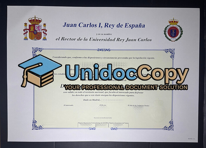 Universidad Rey Juan Carlos degree
