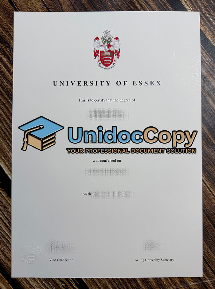 University of Essex degree